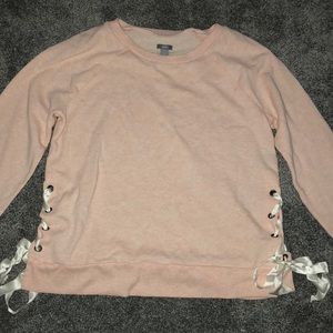 SOLD aerie baby pink long sleeve shirt